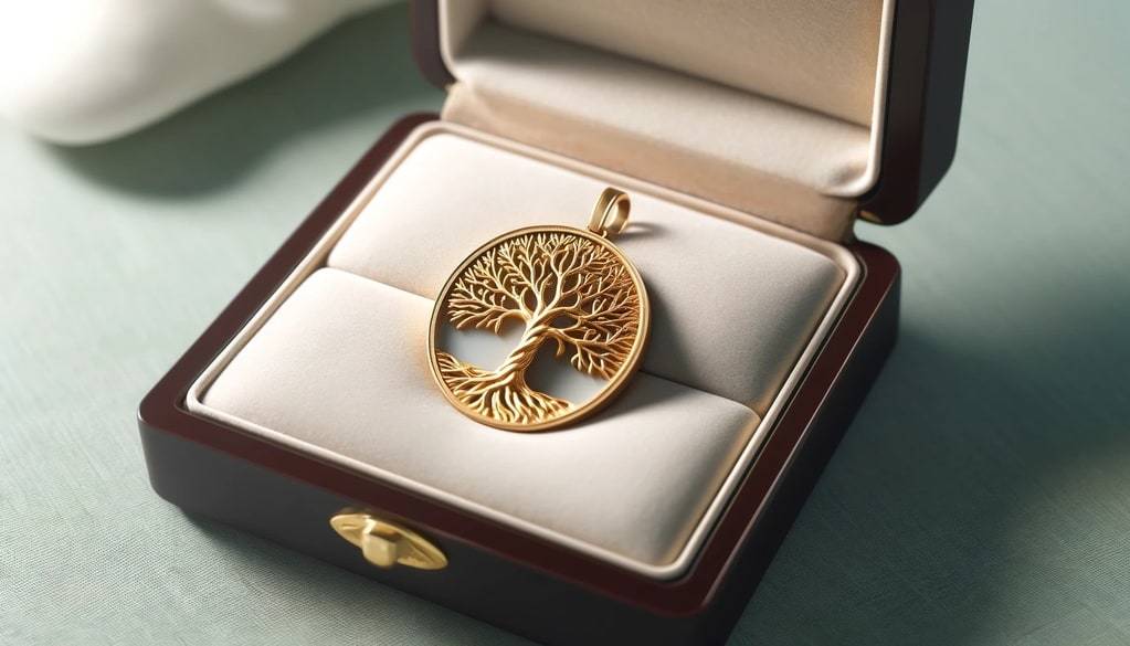 Médaille Chrisme en or jaune 18 carats : symbole de foi et d'élégance
